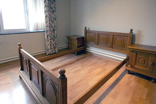 we offer bed frame removal for all types of bed frames, including metal, wooden, and upholstered frames